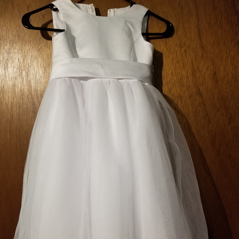White Flower girl dress